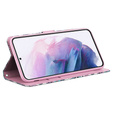 Pattintható tok a Samsung Galaxy A14 4G/5G, Wallet, lila