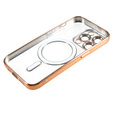 Tok iPhone 14 Pro-hoz, Electro MagSafe, arany + üveg a képernyőhöz