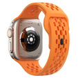 Szilikon szíj Apple Watch 1/2/3/4/4/5/6/7/8/SE/ULTRA 42/44/45/49MM órához, narancs színű