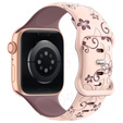 Szilikon szíj Apple Watch 1/2/3/4/4/5/6/7/8/9/SE 38/40/41/mm-es órához