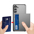 Telefontok a Samsung Galaxy A56 5G, Sliding Card Holder, szürke
