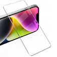 2x edzett üveg a iPhone 14, ERBORD 9H Hard Glass a képernyőn