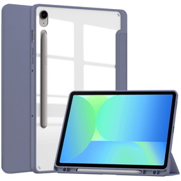 Tok Samsung Galaxy Tab S10 FE+ Plus, Smartcase Hybrid, tolltartó résszel, lila