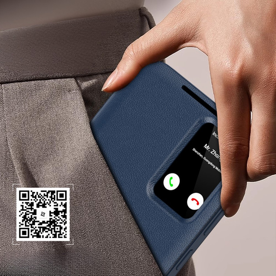 Flip tok Samsung Galaxy A55 5G, Smart View Wallet, kék