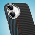Tok iPhone 16, Carbon Fiber MagSafe, fekete / kék
