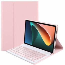 Tok + billentyűzet Xiaomi Pad 5/5 Pro, rózsaszín rose gold