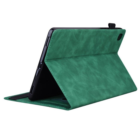 Tok Lenovo Tab M11, Classic, tolltartóval, zöld