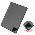 Tok Xiaomi Pad 6S Pro 12.4, Smartcase, szürke