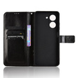 Pattintható tok a Xiaomi Redmi A5, Crazy Horse Wallet, fekete