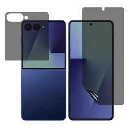 Elülső + hátsó adatvédelmi hidrogél fólia Samsung Galaxy Z Flip7 5G készülékhez