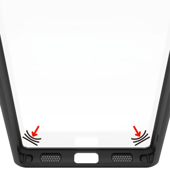 IMAK tok ASUS ROG Phone 8 Pro, UX-9A Series, átlátszó / fekete