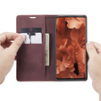 CASEME tok Xiaomi do Redmi Note 9s / 9 Pro, Leather Wallet Case, bordó