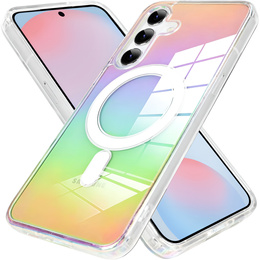 Tok a Samsung Galaxy S24 FE, Fusion Hybrid, MagSafe-hoz, többszínű + üveg a képernyőhöz