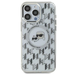 Karl Lagerfeld IML Monogram Karl & Choupette Head MagSafe tok iPhone 16 Pro készülékhez