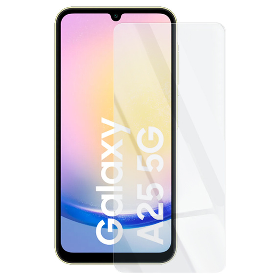 tok Samsung Galaxy A35 5G, szilikon csillogás, átlátszó + 9H üveg