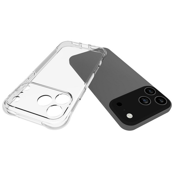 TPU tok - megerősített sarkok, kameravédelem iPhone 17 Pro Max készülékhez