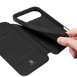 Dux Ducis tok iPhone Air, Skin Pro, pánttal, kártyafoglalattal, fekete