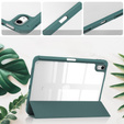 Tok iPad 10.9 2022 10 Gen, Smartcase Hybrid, tolltartó résszel, sötétzöld