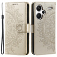 Pattintható tok a Xiaomi Redmi Note 13 Pro+, Mandala, arany