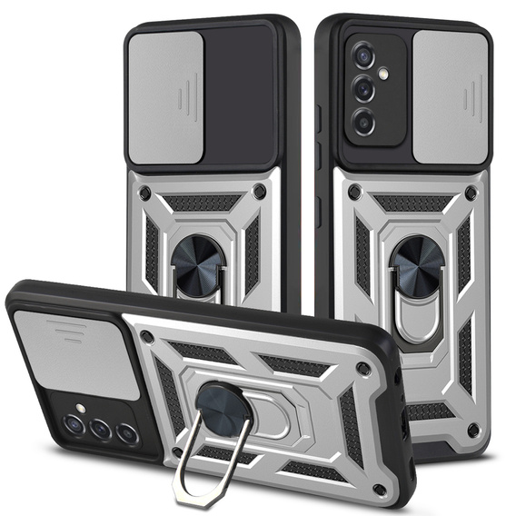 Telefontok a Samsung Galaxy M52 5G, CamShield Slide, ezüst