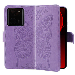 Pattintható tok a Xiaomi 13T / 13T Pro, Butterfly, lila