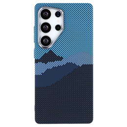 Tok Samsung S25 Ultra, Carbon Fiber MagSafe, kék / tengerészkék