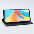 Telefontok a Oppo A78 4G, ERBORD Vintage, pénztárca patenttal, fekete