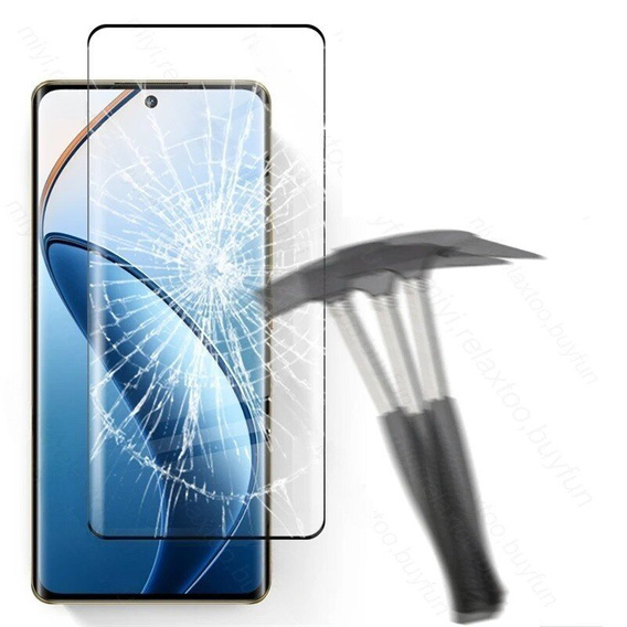 3D edzett üveg Realme 12 Pro 5G / 12 Pro+ 5G készülékhez, fekete