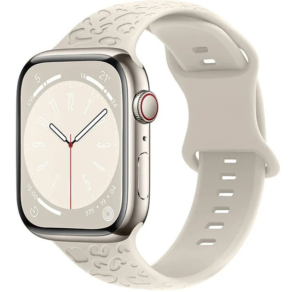 Szilikon szíj az Apple Watch 1/2/3/4/4/5/6/7/8/9/10/SE 38/40/41/42mm-es órájához.
