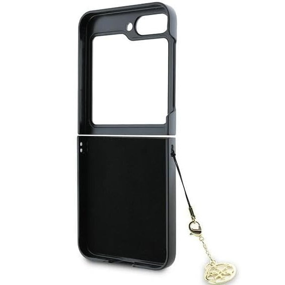 GUESS Telefontok a Samsung Galaxy Z Flip7 FE / Z Flip6, 4G Charms Collection Hardcase, barna