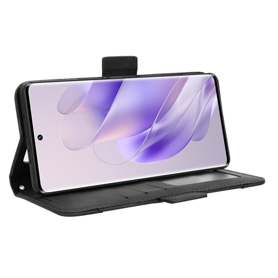 Pattintható tok a Infinix Zero 30 5G, Card Slot, fekete
