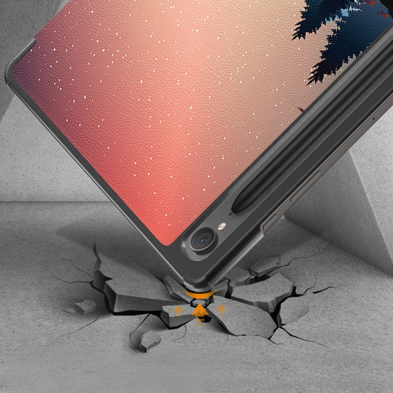 Telefontok a Samsung Galaxy Tab S9, Smartcase Hybrid Pen Slot, night