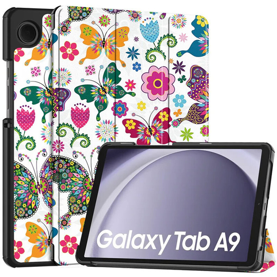 Tok Samsung Galaxy Tab A9, Smartcase, Butterfly