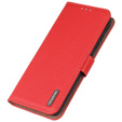 KHAZNEH RFID tok OnePlus 12R, Litchi textúra, piros