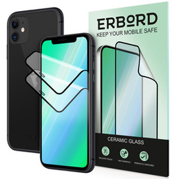 2x kerámia ERBORD hibrid üveg a iPhone X/XS/11 Pro