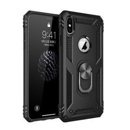 Páncélozott telefontok a iPhone XR, Nox Case Ring, fekete