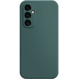A tok Samsung Galaxy A15, Silicone Lite, sötétzöld + 9H üveg