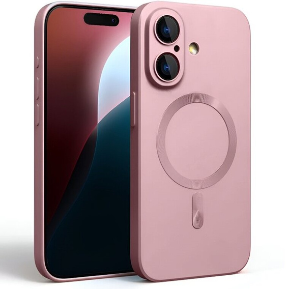 Tok iPhone 16-hoz, ColorMag, MagSafe-hoz, rózsaszín