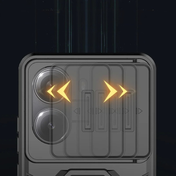 KickStand kamera objektív tok a Xiaomi Poco F7 5G-hez