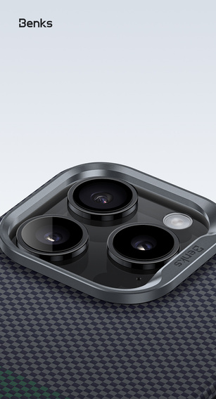 BENKS Kevlar Magnetic Armor Pro Aurora 600D B062 tok MagSafe-hez iPhone 15 Pro Max készülékekhez