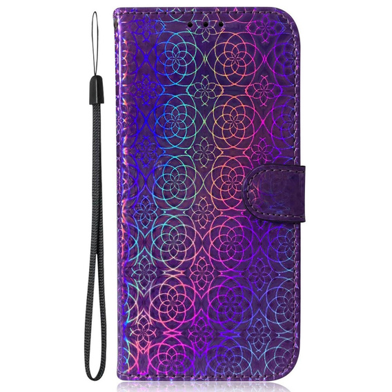 Pattintható tok a Oppo A17, Wallet mandala, lila