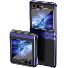 Tok Samsung Galaxy Z Flip7 FE / Z Flip6, PC Case, átlátszó / kék