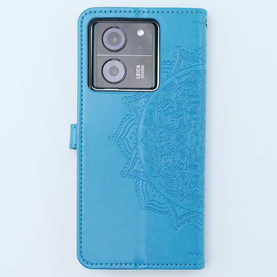 Pattintható tok a Xiaomi 13T / 13T Pro, Mandala, kék