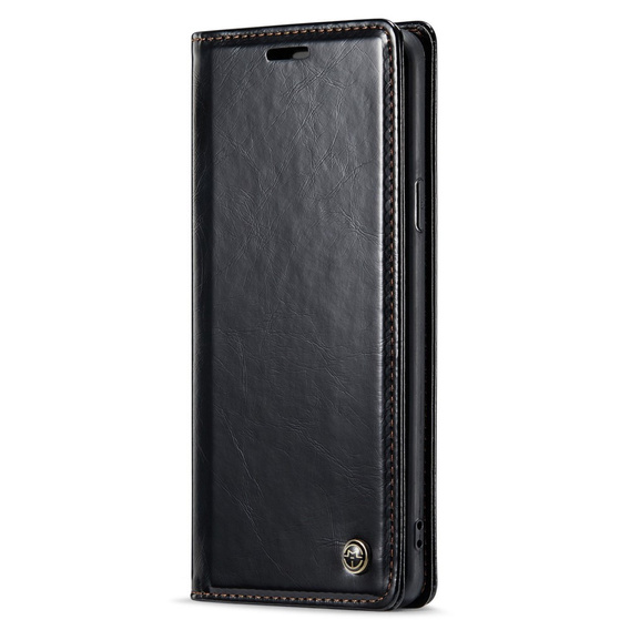 CASEME flip tok Samsung Galaxy S9+ Plus, Waxy Textured, fekete