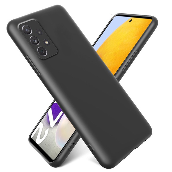 Telefontok a Samsung Galaxy A72 / A72 5G, Silicone Lite, fekete