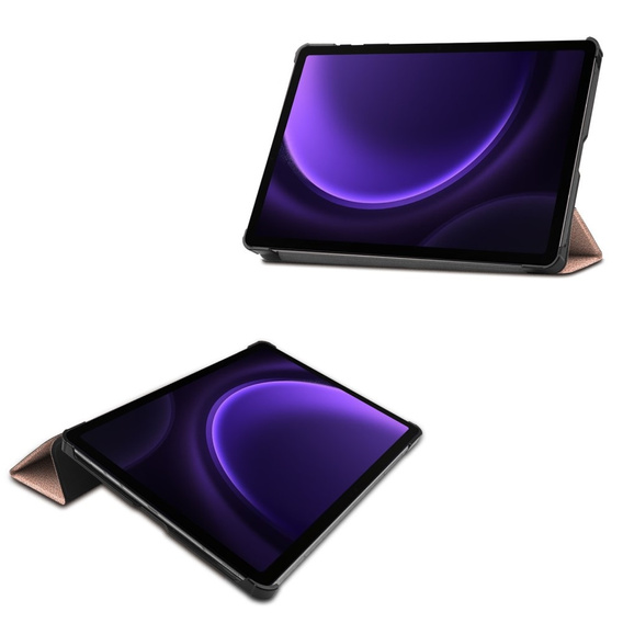 tok Samsung Galaxy Tab S9 FE-hoz, háromrétegű, rózsaszín rose gold