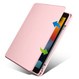 Tok iPad 10.2" 2021/2020/2019 (9/8/7 gen.), tolltartóval, 360°-os forgatható, rózsaszín