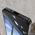 Tok Sony Xperia 10 VI, Fusion Hybrid, kameravédelemmel, átlátszó / fekete