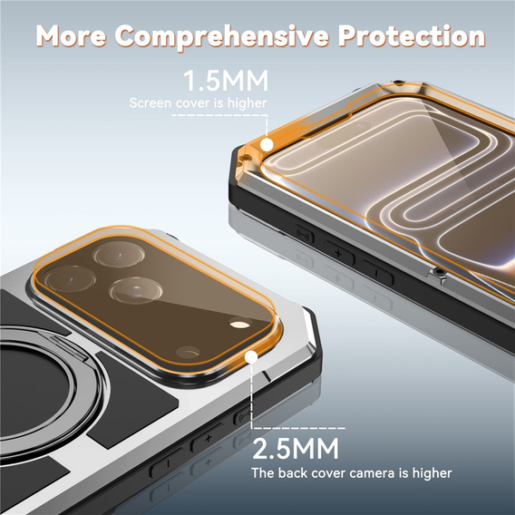 R-JUST tok MagSafe-vel és állvánnyal iPhone 17 Pro Max készülékhez