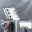 Kameravédő tok Samsung Galaxy S20 FE, CamShield MagSafe, átlátszó / ezüst